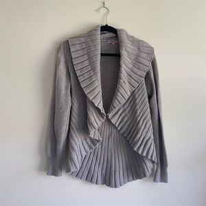 Grey knitted sweater